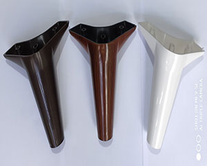 پایه مبل مدل فلور 15 سانت در سه رنگ: سفید _ قهوه ای _ طرح چوب